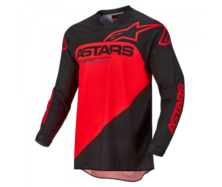 Camiseta Alpinestars Racer Supermatic Negro Rojo |3761522-1303|