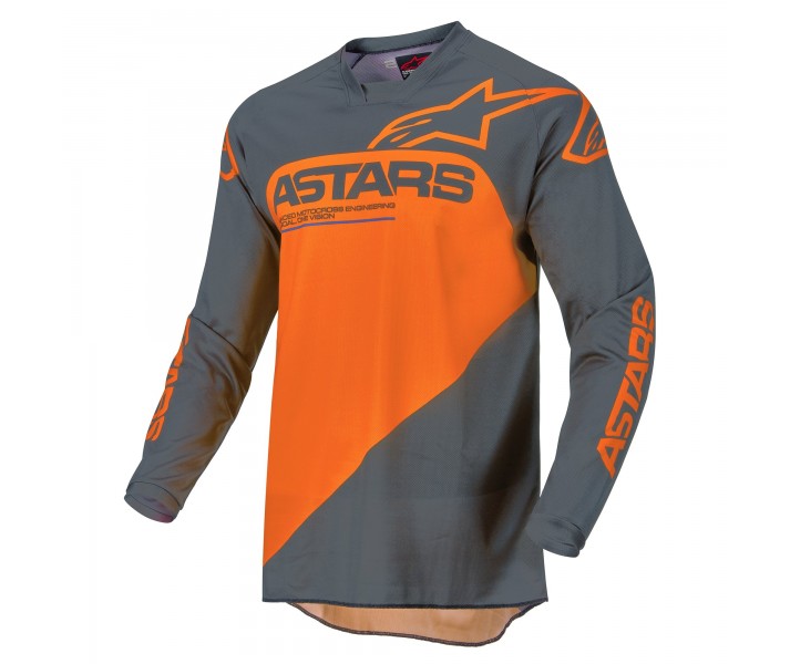 Camiseta Alpinestars Racer Supermatic Antracita Naranja |3761522-1440|