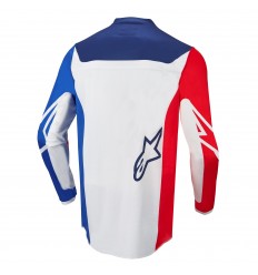 Camiseta Alpinestars Racer Compass Off White Rojo |3762122-2537|