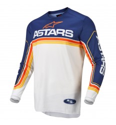 Camiseta Alpinestars Fluid Speed Azul Blanco |3762622-7084|