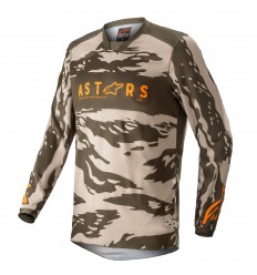 Camiseta Infantil Alpinestars Racer Factory Military Sand |3771222-6840|