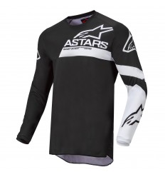 Camiseta Infantil Alpinestars Racer Chaser Negro Blanco |3772422-12|