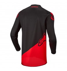 Camiseta Alpinestars Racer Supermatic Negro Rojo |3761522-1303|