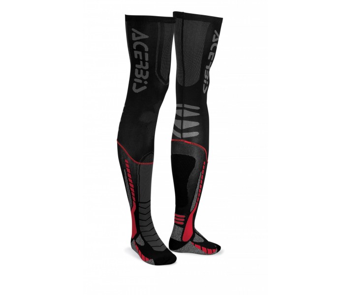 Calcetines Largos Acerbis X-Leg Pro Negro Rojo |0021693.323|