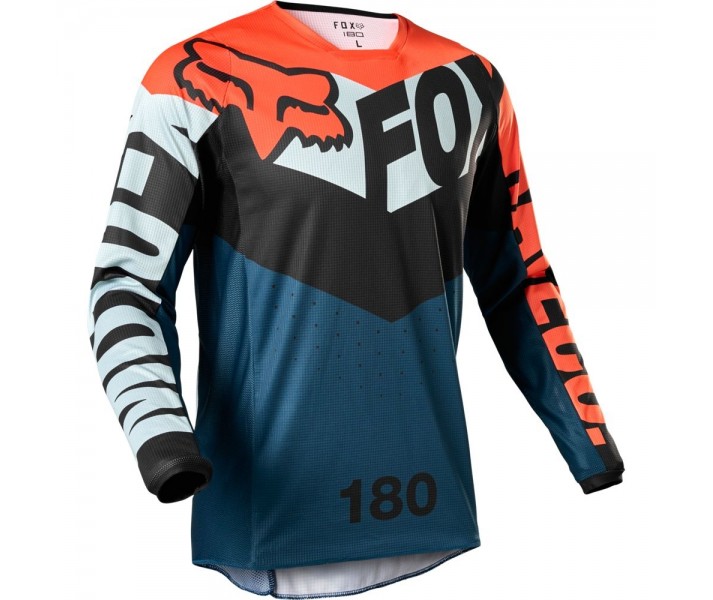 Camiseta Fox 180 Trice Gris Naranja |26728-230|