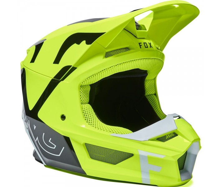 Casco Fox V1 Skew Amarillo Fluor |27999-130|