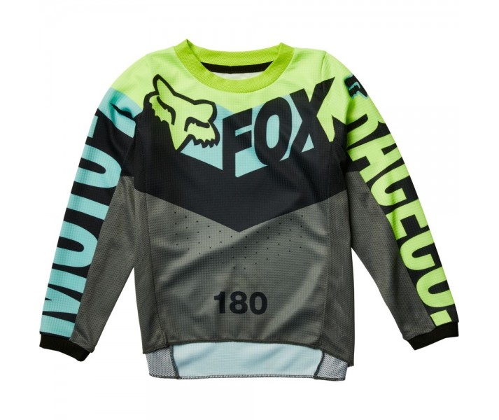 Camiseta Fox Infantil 180 Trice Verde Azulado |28188-176|