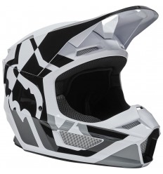 Casco Fox Infantil V1 Lux Negro Blanco |28356-018|