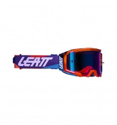 Máscara Leatt Brace Velocity 5.5 Iriz Neón UC 26% Azul Naranja |LB8022010330|