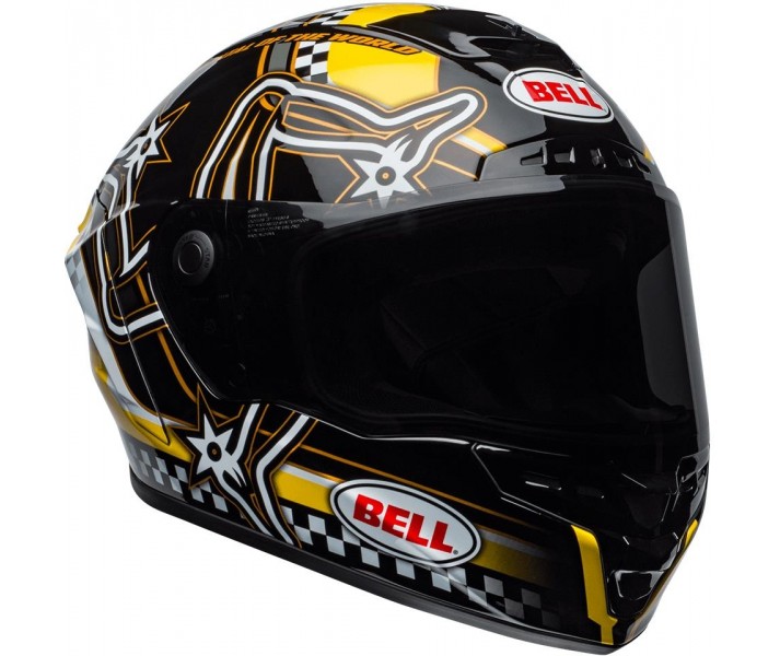 Casco Bell STAR MIPS Isla de Man GLOSS Negro Amarillo |7108841|