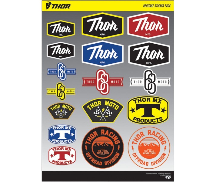 Kit Pegatinas Thor Heritage S15 Decal Sheet |43201572|