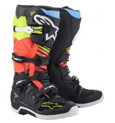 Botas Alpinestars Tech 7 Negro Amarillo Rojo |2012014-1538|