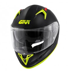 Casco Givi Integral 509 Solid Negro Titanio Amarillo |H509BBCYL54|