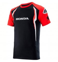 Camiseta Casual Alpinestars Honda Teamwear Negro |1H20-73300|