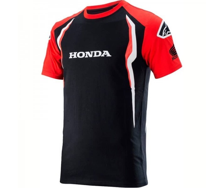 Camiseta Casual Alpinestars Honda Teamwear Negro |1H20-73300|