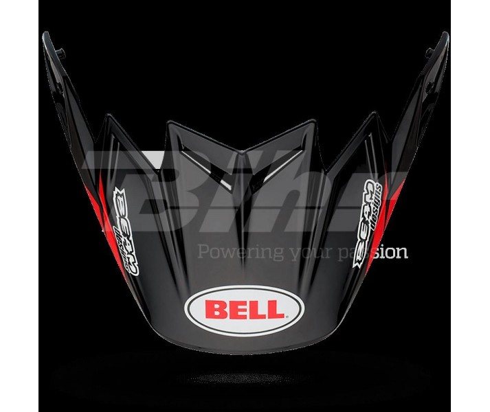 Visera Casco Bell Moto-9 Carbon Flex Syndrome Rojo |8031062|