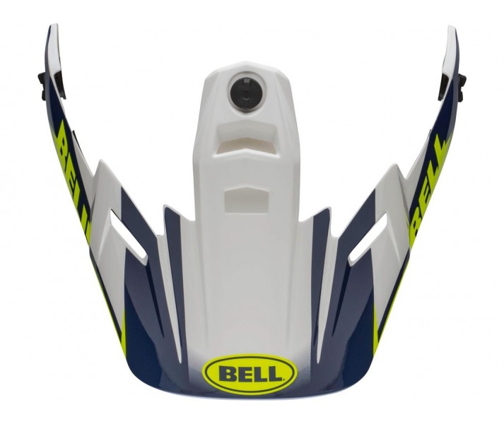 Visera Casco Bell Mx-9 ADV Dash Blanco Azul Amarillo Fluor |899000020201|