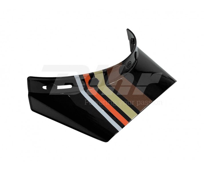 Visera Casco Bell Moto-3 Stripes Negro Naranja |7086423|