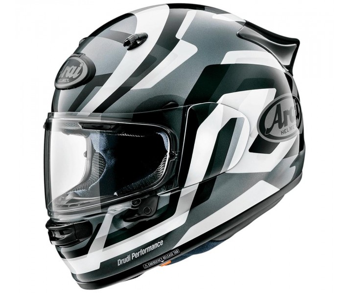 Casco Integral Arai QUANTIC SNAKE Negro Blanco Gris |8000436010|