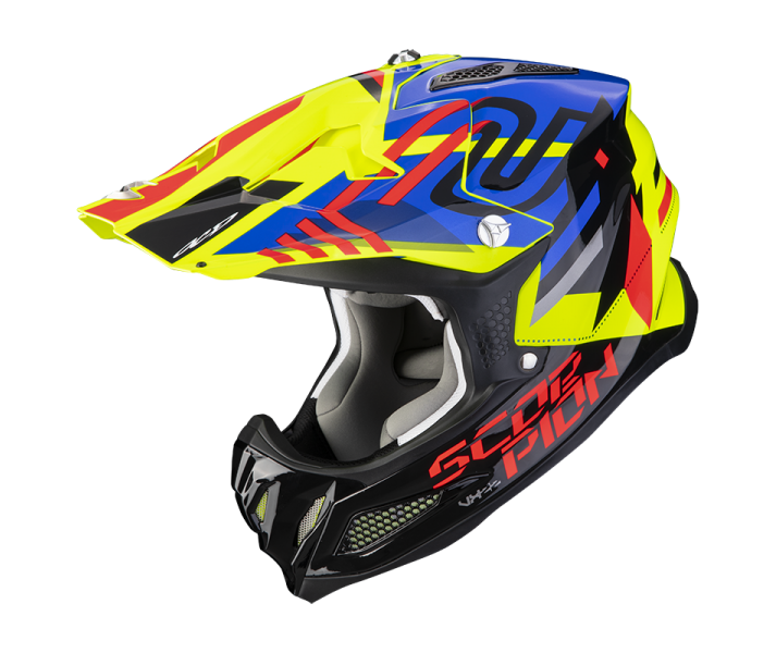 Casco Scorpion VX 22 AIR NEOX Amarillo Fluor Azul Rojo |32-378-298-02|