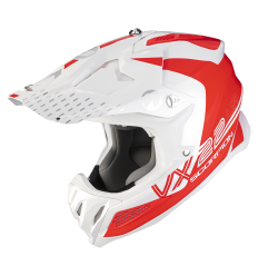 Casco Scorpion VX 22 AIR ARES Blanco Fluor Rojo |32-379-282-02|