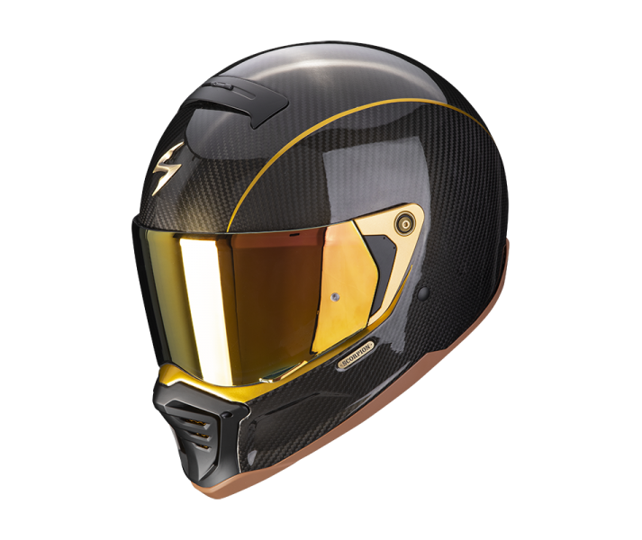 Casco Scorpion EXO HX1 CARBON SE Negro Oro |87-261-61-02|