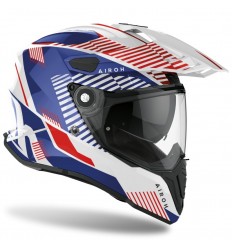 Casco Airoh Commander Boost Blanco Azul Brillo |CMM18|