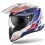 CASCO AIROH COMMANDER BOOST BLANCO AZUL BRILLO |PAI10A13111O&|