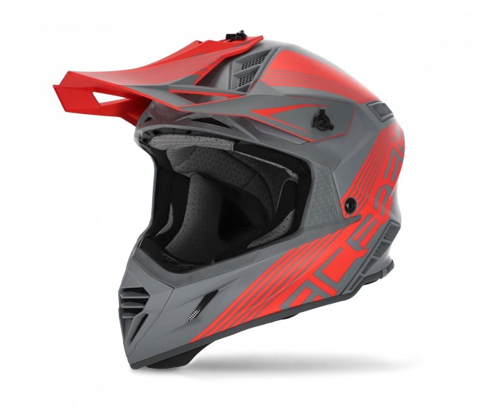 Casco Acerbis Capacete X-Track VTR Gris Rojo |0023901.295|