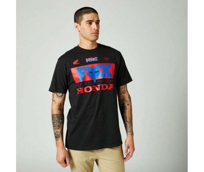 Camiseta Fox Premium Honda Negro |29004-001|