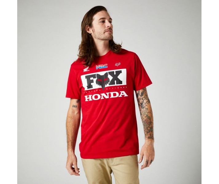 Camiseta Fox Premium Honda Rojo |29004-122|