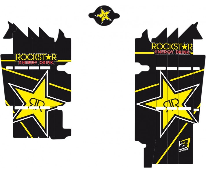 Adhesivos Rockstar para aletines de radiador Blackbird Racing /43025124/