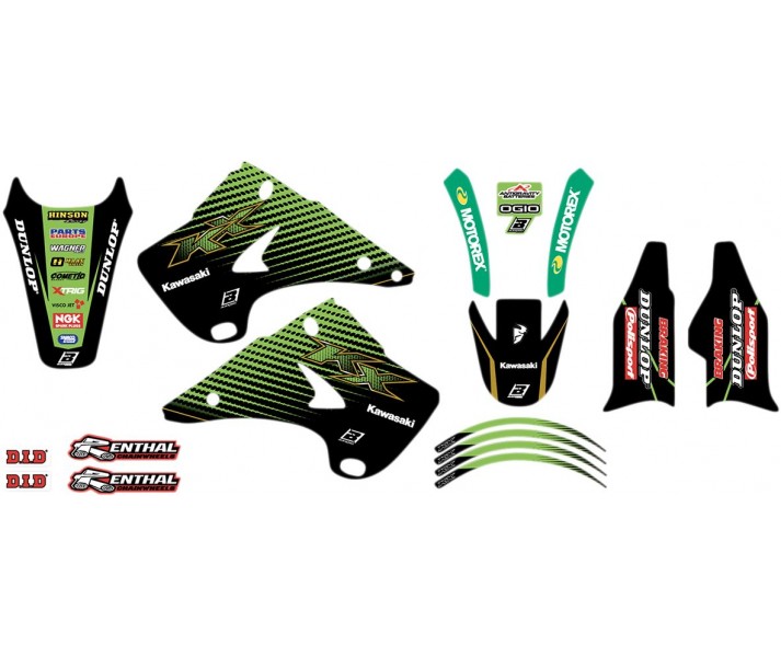 Kits de gráficos con fundas de asiento Replica Team Blackbird Racing /43025902/
