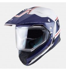 Casco MT Synchrony Duo Sport Vintage Blanco Perla/Azul/Rojo Brillo |10852153|