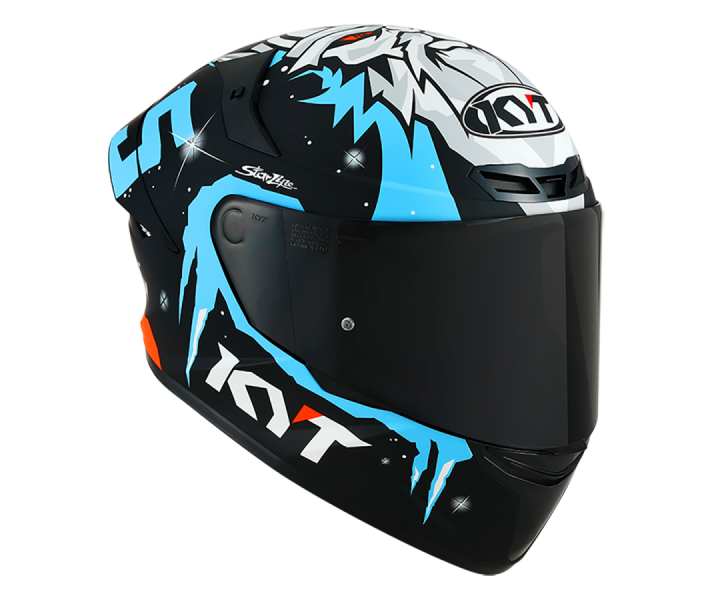 Casco Kyt TT-Course Masia Rep. Winter Test Negro Azul Mate |10205700|