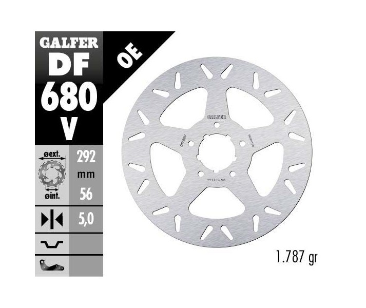 Brake Rotor Fixed Round GALFER SYSTEMS /17104212/