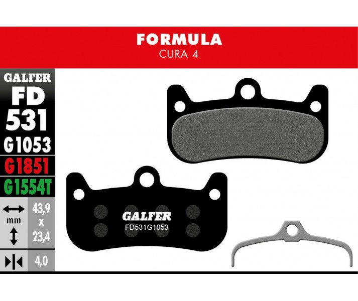 G1652 E-Bike Brake Pads GALFER SYSTEMS /17200798/