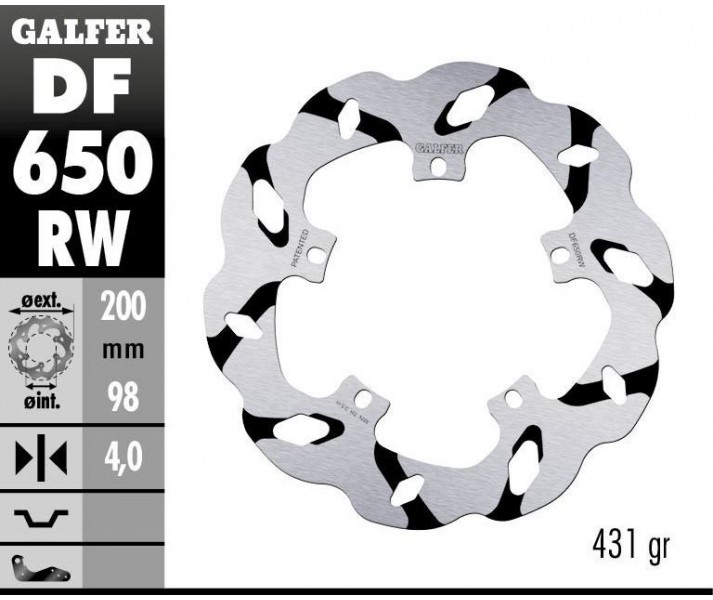 Disco de freno Wave® GALFER SYSTEMS /17104089/