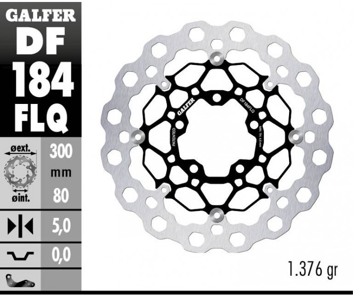 Disco de freno Cubiq GALFER SYSTEMS /17104110/