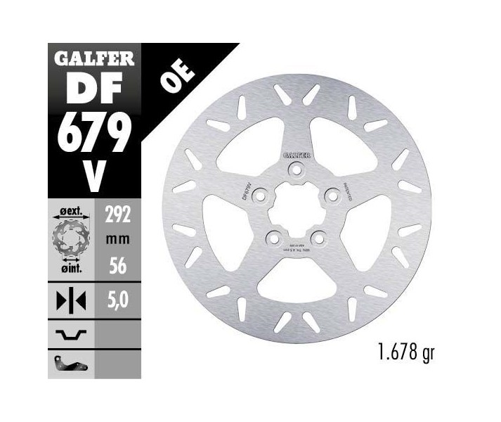 Brake Rotor Fixed Round GALFER SYSTEMS /17104209/