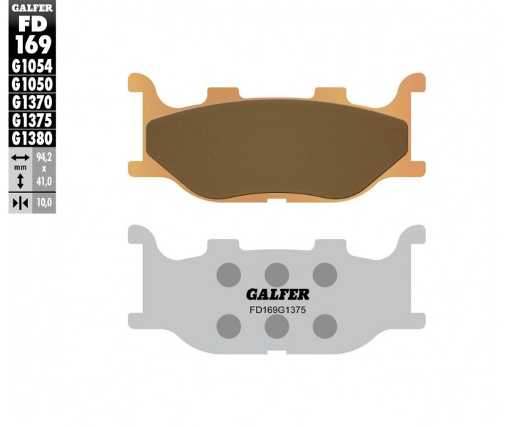 Pastillas de freno sinterizadas HH GALFER SYSTEMS /17213058/