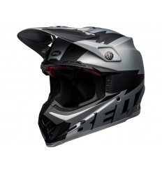 Casco Bell Moto-9 Flex Breakaway Plata Negro |801000330170|
