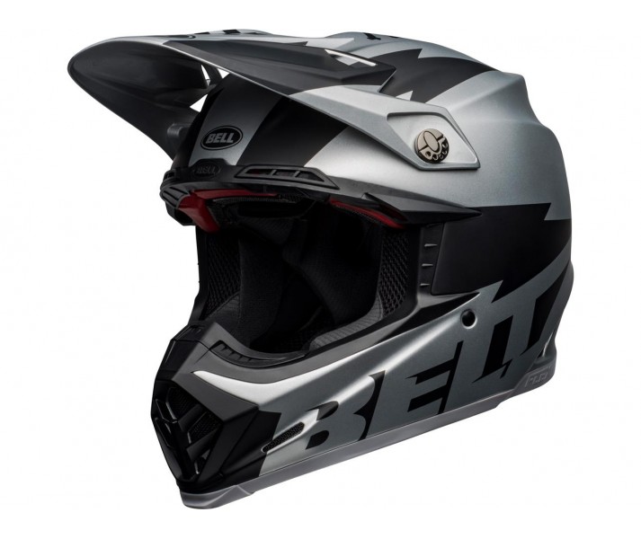 Casco Bell Moto-9 Flex Breakaway Plata Negro |801000330170|
