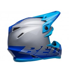 Casco Bell Moto-9 Mips Louver Gris Azul |800002470768|