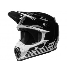 Casco Bell Moto-9 Mips Louver Negro Blanco |800002460268|