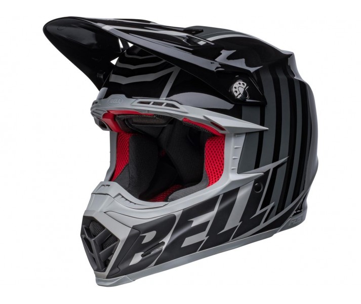 Casco Bell Moto-9S Flex Sprint Negro Mate Gris |800002561068|
