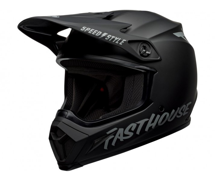 Casco Bell Mx-9 Mips Fasthouse Negro Mate Gris |801001520772|