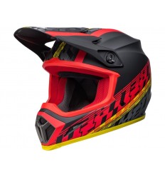 Casco Bell Mx-9 Mips Offset Negro Mate Rojo |800002750368|