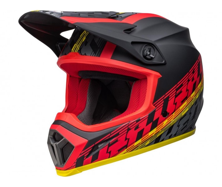 Casco Bell Mx-9 Mips Offset Negro Mate Rojo |800002750368|