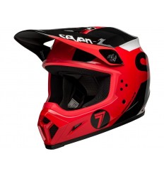 Casco Bell Mx-9 Mips Seven Phaser Rojo Negro |8006716005|